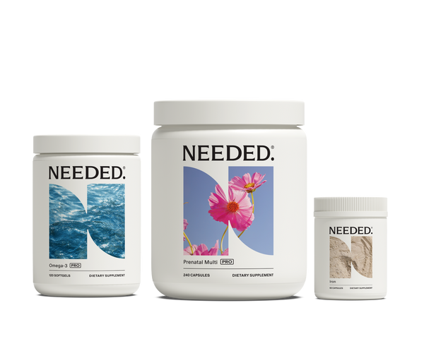 Prenatal Vitamins with Iron + DHA Pro - needed.