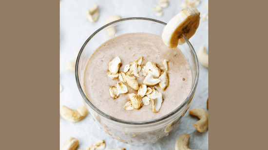 Our Prenatal Chocolate Cashew Milk Smoothie (tastes like a Frosty) - needed.