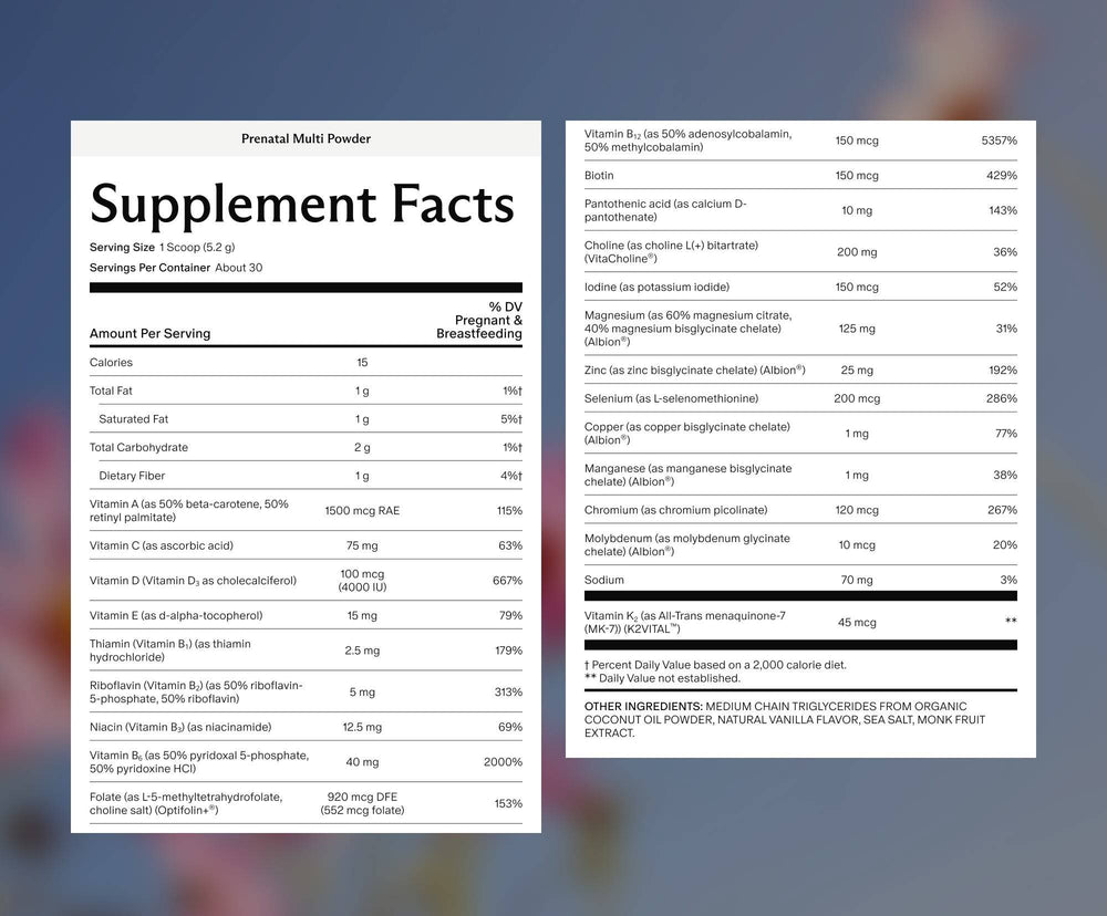 Prenatal Multivitamin Powder