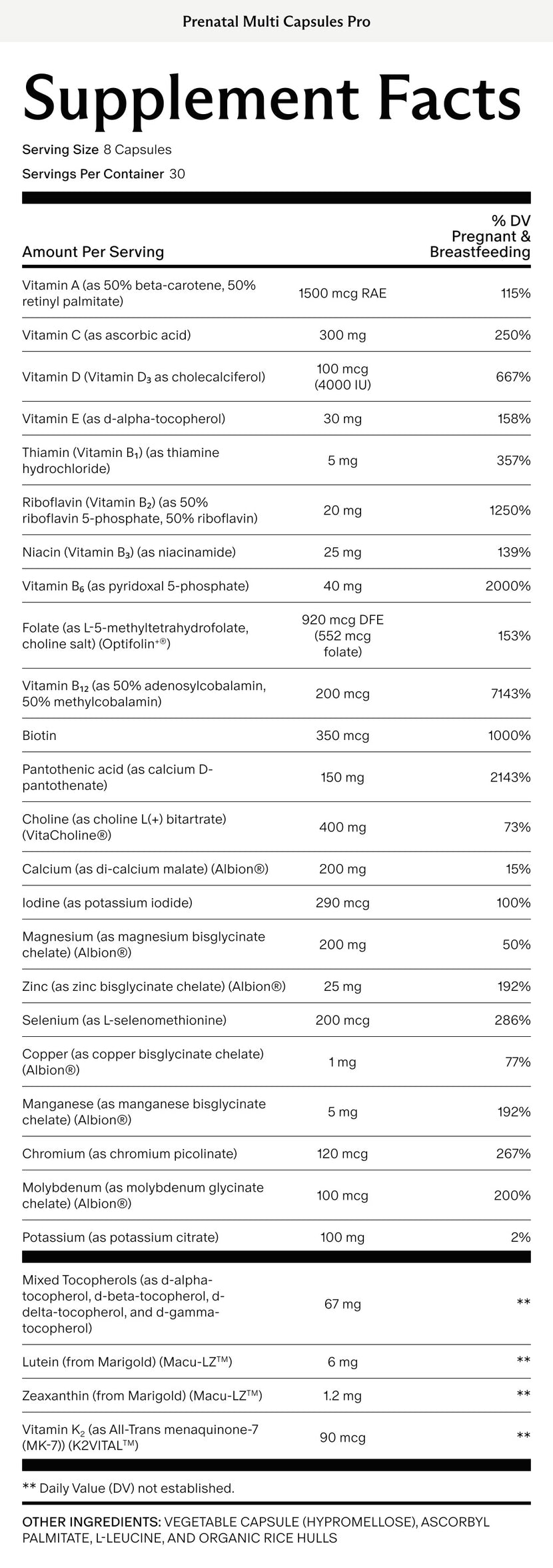 Prenatal Multi Capsules Pro (Formerly PMC)