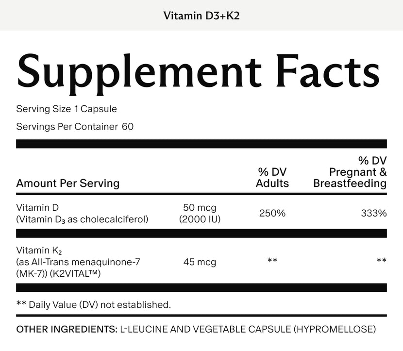 Vitamin d3+k2