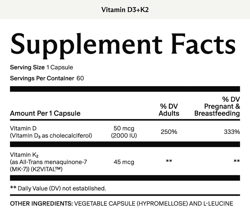 Vitamin d3+k2