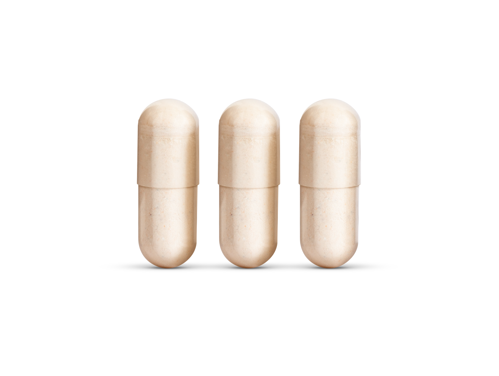 Three premium prenatal capsules side-by-side